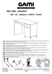 Gautier Gami H2M JAKARTA Instructions De Montage