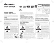 Pioneer BDR-208DBK Mode D'emploi