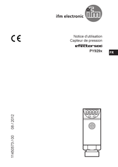 IFM Electronic Efector500 PY929 Serie Notice D'utilisation
