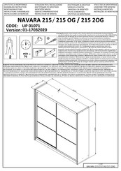 Dedeman NAVARA 215 UP 01071 Instructions D'assemblage