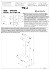 Dedeman TERNI UP 01240 Instructions D'assemblage