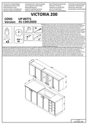 Dedeman VICTORIA 200 UP 00771 Instructions D'assemblage