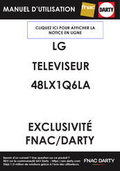 LG 48LX1Q6LA Guide De L'utilisateur