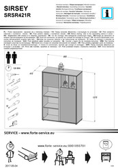 Forte SIRSEY SRSR421R Notice De Montage