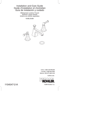 Kohler K-454 Guide D'installation Et D'entretien