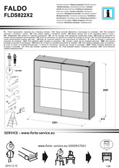Forte FALDO FLDS822X2 Notice De Montage