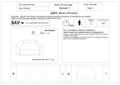 Sav LEONAS ARLEONSTX01 Instructions De Montage