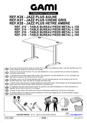 Gami JAZZ PLUS 214 Instructions D'installation