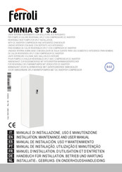 Ferroli OMNIA ST 3.2 Serie Manuel D'installation, D'utilisation Et D'entretien
