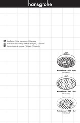 Hansgrohe Raindance S 100 3-Jet 04342000 Instructions De Montage