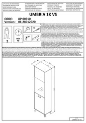 Forma Ideale UMBRIA 1K VS UP 00910 Instructions D'assemblage