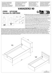 Dedeman UP 01246 Instructions D'assemblage