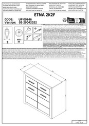 Dedeman ETNA 2K2F Instructions D'assemblage