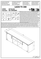 Dedeman UP 01154 Instructions D'assemblage