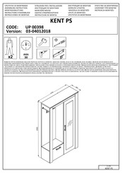 Dedeman UP 00398 Instructions D'assemblage