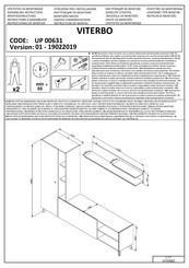 Dedeman VITERBO UP 00631 Instructions D'assemblage