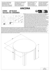 Dedeman ANCONA UP 01319 Instructions D'assemblage