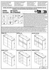 Dedeman MARBELLA 220 OG UP 01075 Instructions D'assemblage