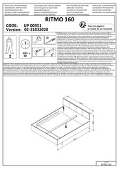 Forma Ideale RITMO 160 UP 00951 Instructions D'assemblage