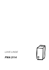 FAURE FWA 3114 Mode D'emploi