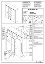 Dedeman KENT 4K2F2O UP 00403 Instructions D'assemblage