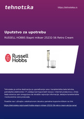 Russell Hobbs 25232-56 Retro Cream Mode D'emploi