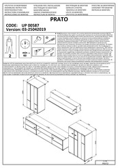 Dedeman PRATO UP 00587 Instructions D'assemblage