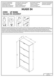 Dedeman HUGO 24 UP 00486 Instructions D'assemblage