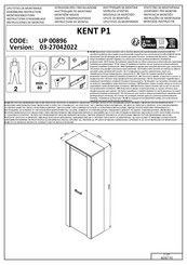 Dedeman KENT P1 UP 00896 Instructions D'assemblage