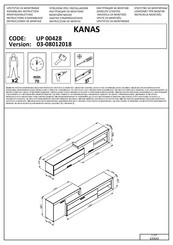 Dedeman KANAS UP 00428 Instructions D'assemblage