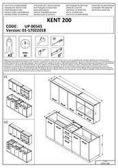 Dedeman KENT 200 UP 00545 Instructions D'assemblage