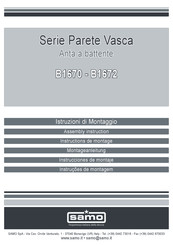 Samo Parete Vasca B1672 Instructions De Montage