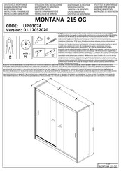 Dedeman MONTANA 215 OG UP 01074 Instructions D'assemblage