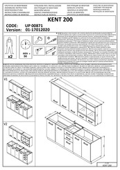 Dedeman KENT 200 UP 00871 Instructions D'assemblage