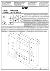 trendteam OPUS UP 00763 Instructions D'assemblage