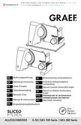 Graef SKS 100 Série Mode D'emploi