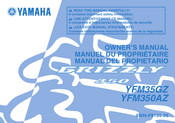 Yamaha GRIZZLY 350 Manuel Du Propriétaire