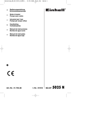 EINHELL 41.703.38 Mode D'emploi