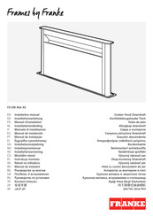 Franke FS DW 866 XS Manuel D'installation