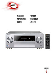 Pioneer SC-LX901 Mode D'emploi Base