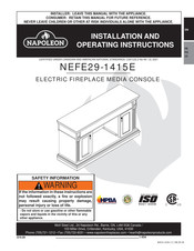 Napoleon NEFE29-1415E Instructions D'installation Et D'utilisation