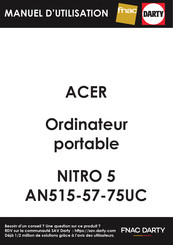 Acer NITRO 5 AN515-57-75UC Manuel D'utilisation