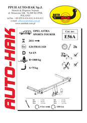 AUTO-HAK E56A Mode D'emploi