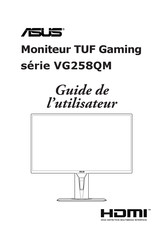 Asus TUF Gaming VG258QM Serie Guide De L'utilisateur