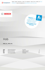 Bosch PKF6 CA1 Série Notice D'utilisation