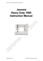 Janome Heavy Duty 1000 Manuel D'instructions