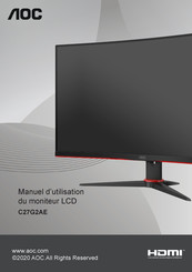 AOC C27G2AE Manuel D'utilisation