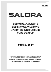 Salora 43FSW5012 Mode D'emploi