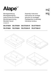 Alape FB.ST500H Instructions De Montage