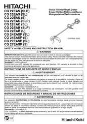 Hitachi CG 27EASP (SL) Instructions De Sécurité Et Mode D'emploi